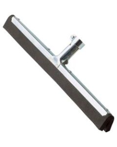 Ettore Wipe N Dry Floor Squeegee - 22in Rubber Blade - Durable, Rust Resistant, Long Lasting - Steel Gray