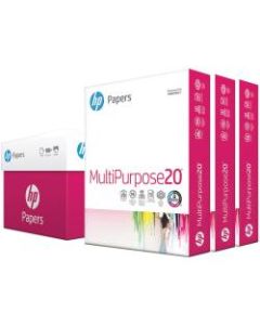 HP Papers MultiPurpose20 8.5x11 Inkjet Copy & Multipurpose Paper - White - 96 Brightness - Letter - 8 1/2in x 11in - 20 lb Basis Weight - 3 / Carton