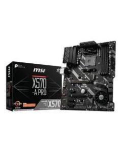 MSI X570-A PRO Desktop Motherboard - AMD Chipset - Socket AM4 - 128 GB - DIMM - 4 x Memory Slots