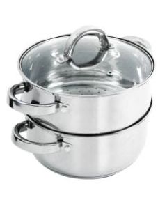 Oster Hali 3-Piece Stainless Steel Steamer Set, Silver