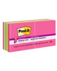 Post-it Notes, Super Sticky Pop Up Notes, 3in x 3in, Assorted Colors, Pack Of 10 Pads