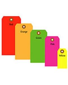 Office Depot Brand Fluorescent Shipping Tags, #7, 5 3/4in x 2 7/8in, Yellow, Box Of 1,000