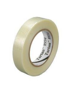 3M 8934 Strapping Tape, 1in x 60 Yd., Clear, Case Of 12