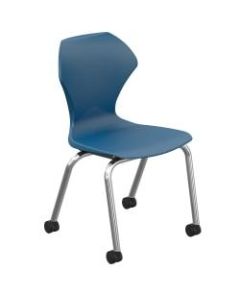 Marco Group Apex Apex Mobile Stack Chairs, Navy/Chrome, Pack Of 2