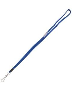 Advantus Metal Clasp Flat Breakaway Lanyard - 24 / Box - 36in Length - Blue - Metal