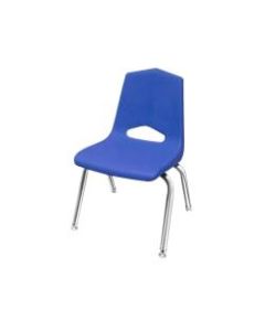 Marco Group MG1100 Series Stacking Chairs, 12-Inch, Blue/Chrome, Pack Of 6