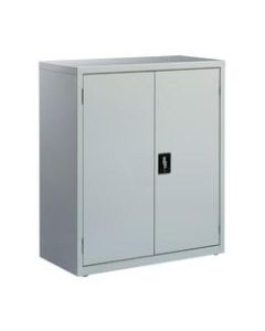 Lorell Fortress Series 18inD Steel Storage Cabinet, Fully Assembled, 3-Shelf, Light Gray