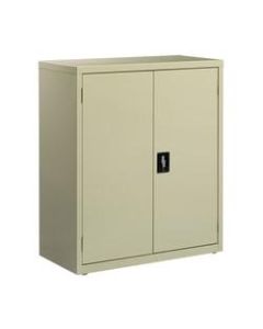 Lorell Fortress Series 18inD Steel Storage Cabinet, Fully Assembled, 3-Shelf, Putty