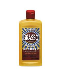 BRASSO Metal Surface Polish, 8 Oz, Pack Of 8 Bottles