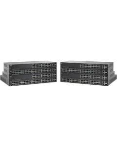 Cisco SG220-26 26-Port Gigabit Smart Plus Switch - 26 Ports - Manageable - 10/100/1000Base-T, 1000Base-X - 2 Layer Supported - 2 SFP Slots - Desktop, Rack-mountable - Lifetime Limited Warranty