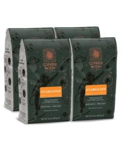 Copper Moon Whole Bean Coffee, Stargazer Blend, 2 Lb Bag, Case Of 4 Bags