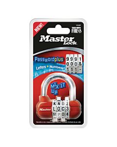 Master Lock Password Plus Combination Padlock, Assorted Colors (No Color Choice)