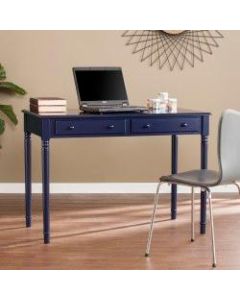Southern Enterprises Janice Farmhouse 2-Drawer Writing Desk, Navy