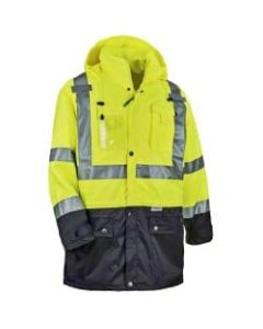 Ergodyne GloWear 8386 Type R Class 3 High-Visibility Outer Shell Jacket, 4X, Lime