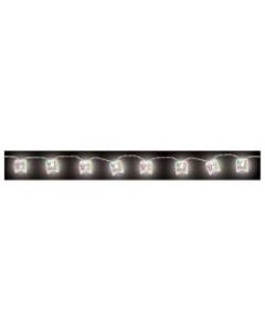 Amscan Signs Of The Time Printed String Lights, 4-1/2ft, Indoor, White Cord/Multicolor Lights