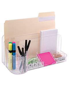 Innovative Storage Designs Desktop Organizer, 9 Compartments, Clear