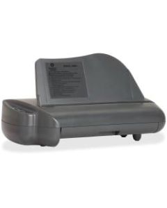 Business Source Electric Adjustable 3-hole Punch - 3 Punch Head(s) - 30 Sheet Capacity - 1/4in Punch Size - Gray