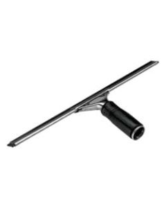 Unger Pro Stainless-Steel Window Squeegee, 18inW, Black