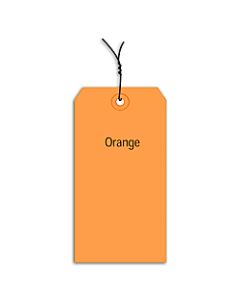 Office Depot Brand Prewired Color Shipping Tags, #1, 2 3/4in x 1 3/8in, Orange, Box Of 1,000