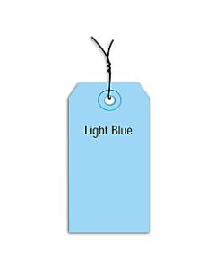 Office Depot Brand Prewired Color Shipping Tags, #2, 3 1/4in x 1 5/8in, Light Blue, Box Of 1,000