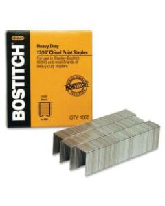 Bostitch Premium Heavy-Duty Staples, 13/16in Size, Half-Strip, Box Of 1,000
