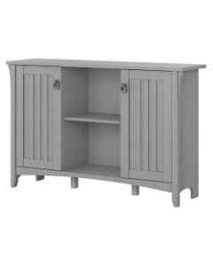 Bush Furniture Salinas Storage Cabinet With Doors, Cape Cod Gray, Standard Delivery