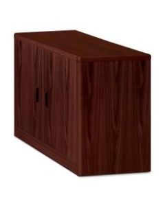 HON 10700 Series Laminate Locking Storage Cabinet, Mahogany