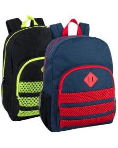 Trailmaker Jersey Stripe Backpacks, Assorted Colors, Pack Of 24 Backpacks