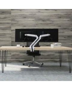 Ergotron Mounting Arm for LCD Monitor - Polished Aluminum - 2 Display(s) Supported - 24in Screen Support - 40 lb Load Capacity