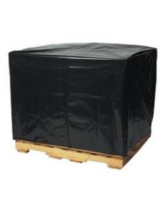Office Depot Brand 2 Mil Black Pallet Covers 54in x 44in x 96in, Box of 50