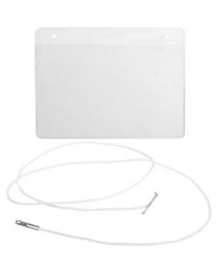 Business Source Laser, Inkjet Laser/Inkjet Badge Insert - White, Clear - 250 / Bundle