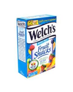 Welchs Mixed Fruit Snacks, 0.9 oz., Box Of 66 Pouches
