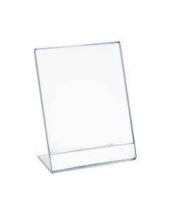 Azar Displays Acrylic L-Shaped Sign Holders, 17in x 11in, Clear, Pack Of 10