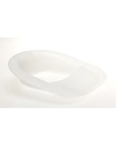 Medline Mega Bariatric Bedpans, Fracture, 5inH x 16 1/4inW x 17 3/4inD, Clear, Pack Of 4