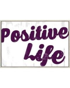PTM Images Framed Canvas Wall Art, Positive Thoughts, 25 3/4inH x 37 3/4inW
