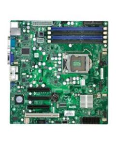 Supermicro X8SIL Server Motherboard - Intel Chipset - Socket 1156 - Micro ATX - 16 GB DDR3 SDRAM Maximum RAM - DDR3-1333/PC3-10600, DDR3-1066/PC3-8500, DDR3-800/PC3-6400 - 4 x Memory Slots - Gigabit Ethernet - 4 x SATA Interfaces