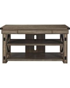 Ameriwood Home Wildwood TV Stand For Flat-Screen TVs Up To 50in, Black/Brown