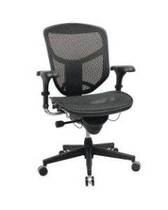 WorkPro Quantum 9000 Series Ergonomic Mesh/Mesh Mid-Back Chair, Black/Black