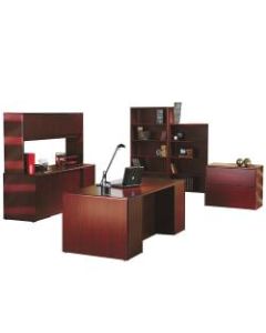 HON 10700 Series Double Pedestal Desk, Mahogany