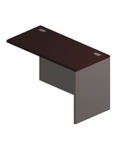 HON 38000 Modular 48inW Right Return Shell, Mahogany/Charcoal