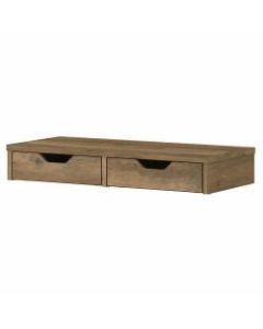 Bush Furniture Key West Desktop Organizer With Drawers, Reclaimed Pine, Standard Delivery