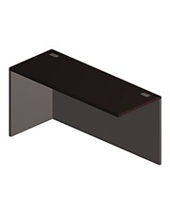 HON 38000 Modular 60inW Left Return Shell, Mahogany/Charcoal
