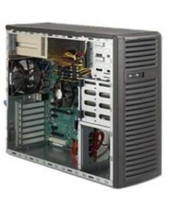 Supermicro SuperChasis System Cabient - Mid-tower - Black - 10 x Bay - 1 x Fan(s) Installed - 2 x 500 W - EATX Motherboard Supported - 2 x Fan(s) Supported - 2 x External 5.25in Bay - 4 x Internal 3.5in Bay - 4 x Internal 2.5in Bay - 7x Slot(s) - 2 x USB(