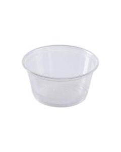 Karat Plastic Portion Cups, 3.25 Oz, Clear, Set Of 50 Cups