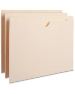Business Source Manila Flat File Pockets, 8 1/2in x 11in, Manila, Box Of 100