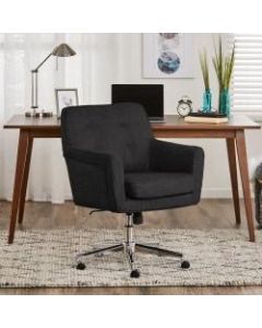 Serta Ashland Mid-Back Office Chair, Charcoal/Chrome
