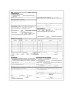 ComplyRight ADA Dental Claim Forms, Laser, 8-1/2in x 11in, Pack Of 250 Forms