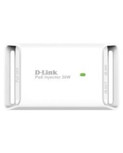 D-Link 1-Port Gigabit 802.3at PoE Injector - 54 V DC, 600 mA Output - 1 x 10/100/1000Base-T Input Port(s) - 1 x 10/100/1000Base-T Output Port(s) - 30 W