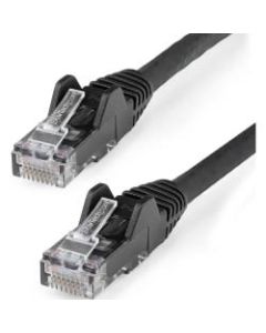 StarTech.com 6in (15cm) CAT6 Ethernet Cable, LSZH (Low Smoke Zero Halogen) 10 GbE Snagless 100W PoE UTP RJ45 Black Network Patch Cord, ETL - 6in/15.2cm Black LSZH CAT6 Ethernet Cable - 10GbE Multi Gigabit 1/2.5/5Gbps/10Gbps to 55m