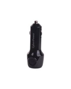 CyberPower Travel USB Charger - Car power adapter - 2.1 A - 2 output connectors (USB) - black - for Apple iPad/iPhone/iPod